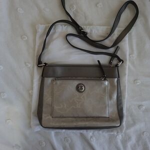 TOUS Kaos Shiny Silver-colored Crossbody Bag